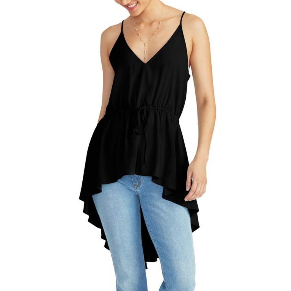 NEW Rachel Roy XXL black tunic top